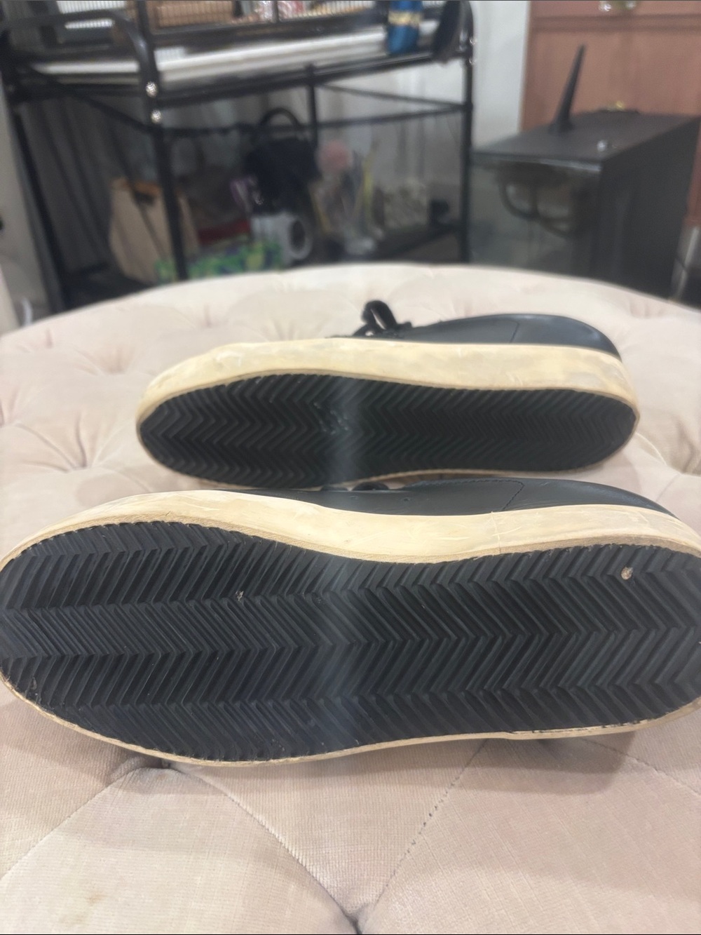 Golden Goose Black Leather Superstar Sabot Sneaker with Gold-Toned Sole l - Picture 8 of 8